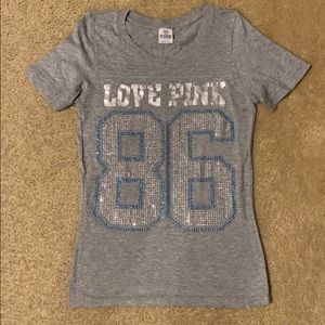 VS Pink Rhinestone Tee